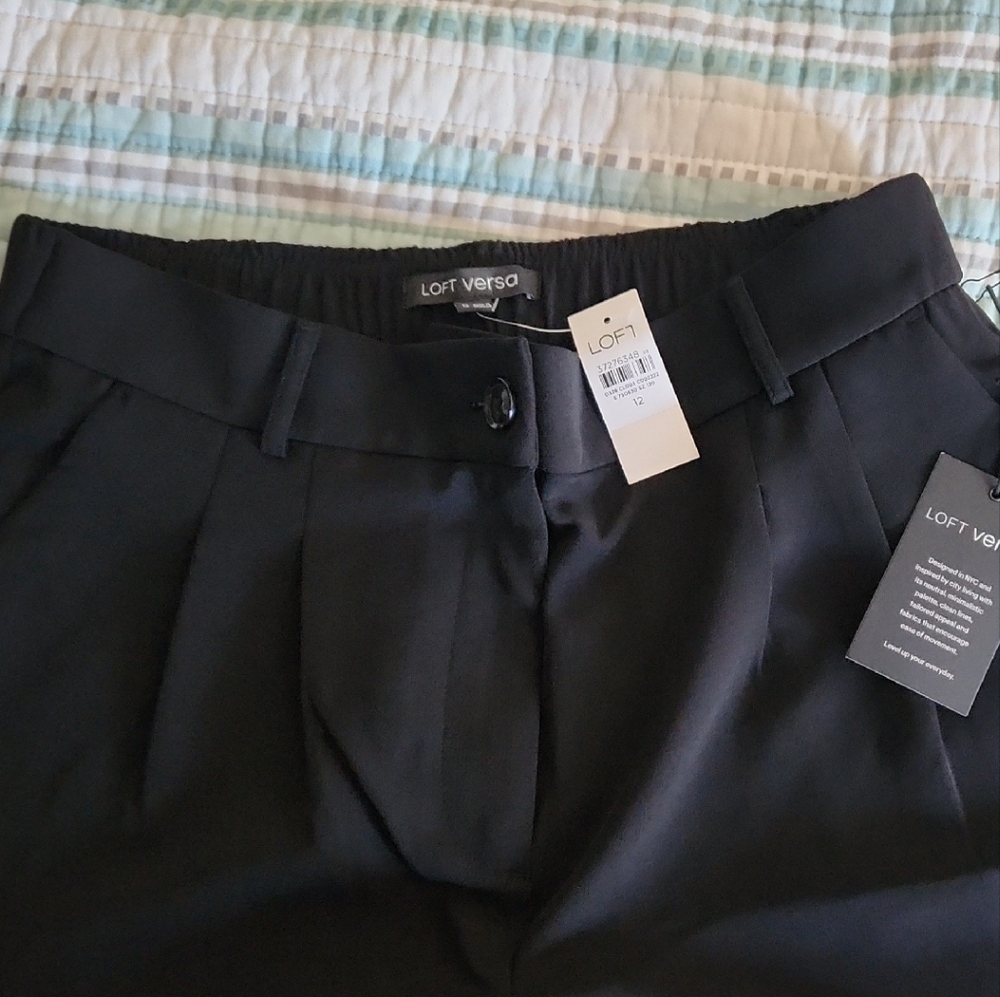 LOFT Women's Elegant Black Dress Pants